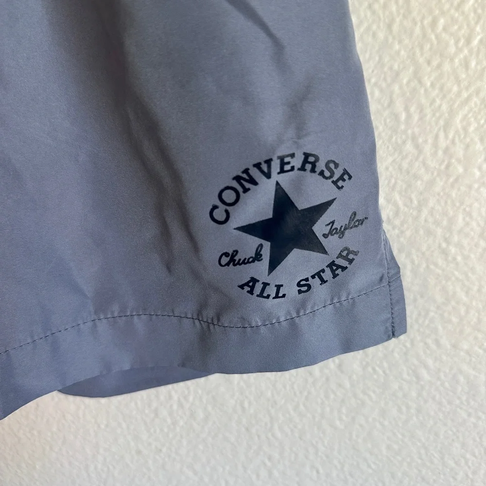 Converse Gray Athletic Shorts with Elastic Waistband